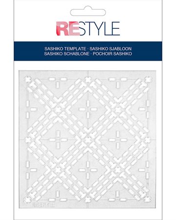  ReStyle Sashiko template diamonds